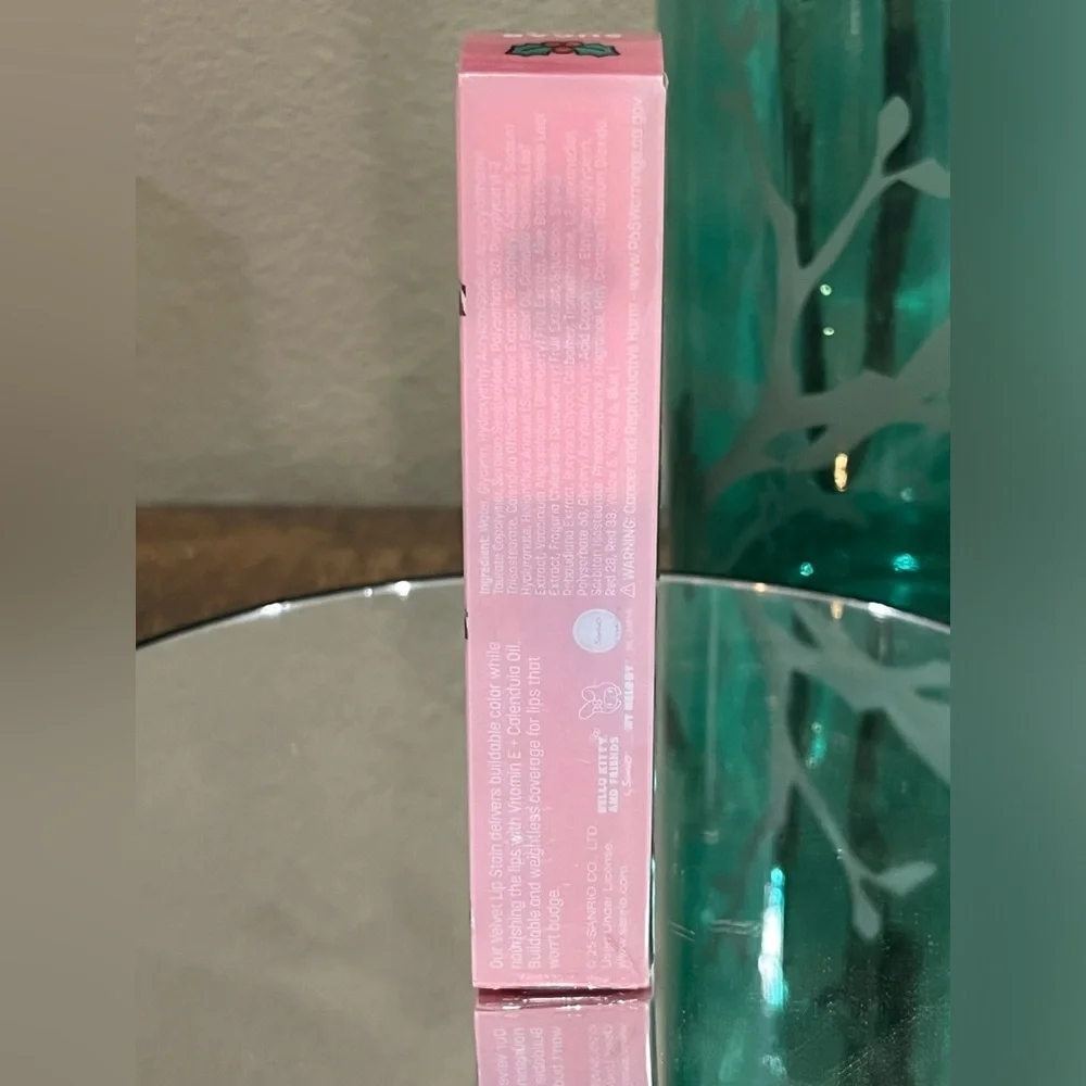 The Crème Shop x Hello Kitty Velvet Lip Stain in Sugar Kiss, new!